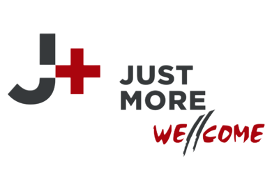 J+JUST MORE Wellcome Logo