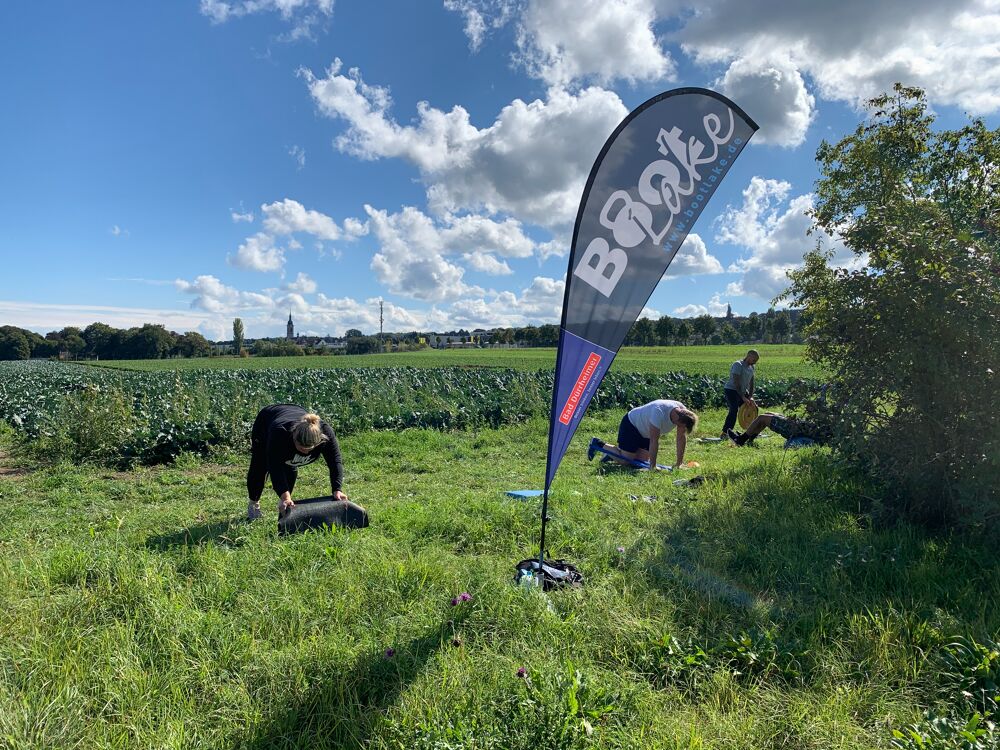 Training in der Natur.