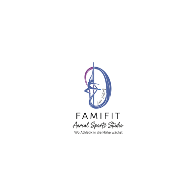 FAMIFIT Aerial Sports Studio "Wo Athletik in die Höhe wächst" Logo