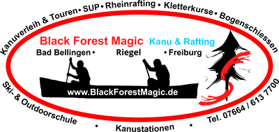 Kanustation Bad Bellingen Black Forest Magic Logo