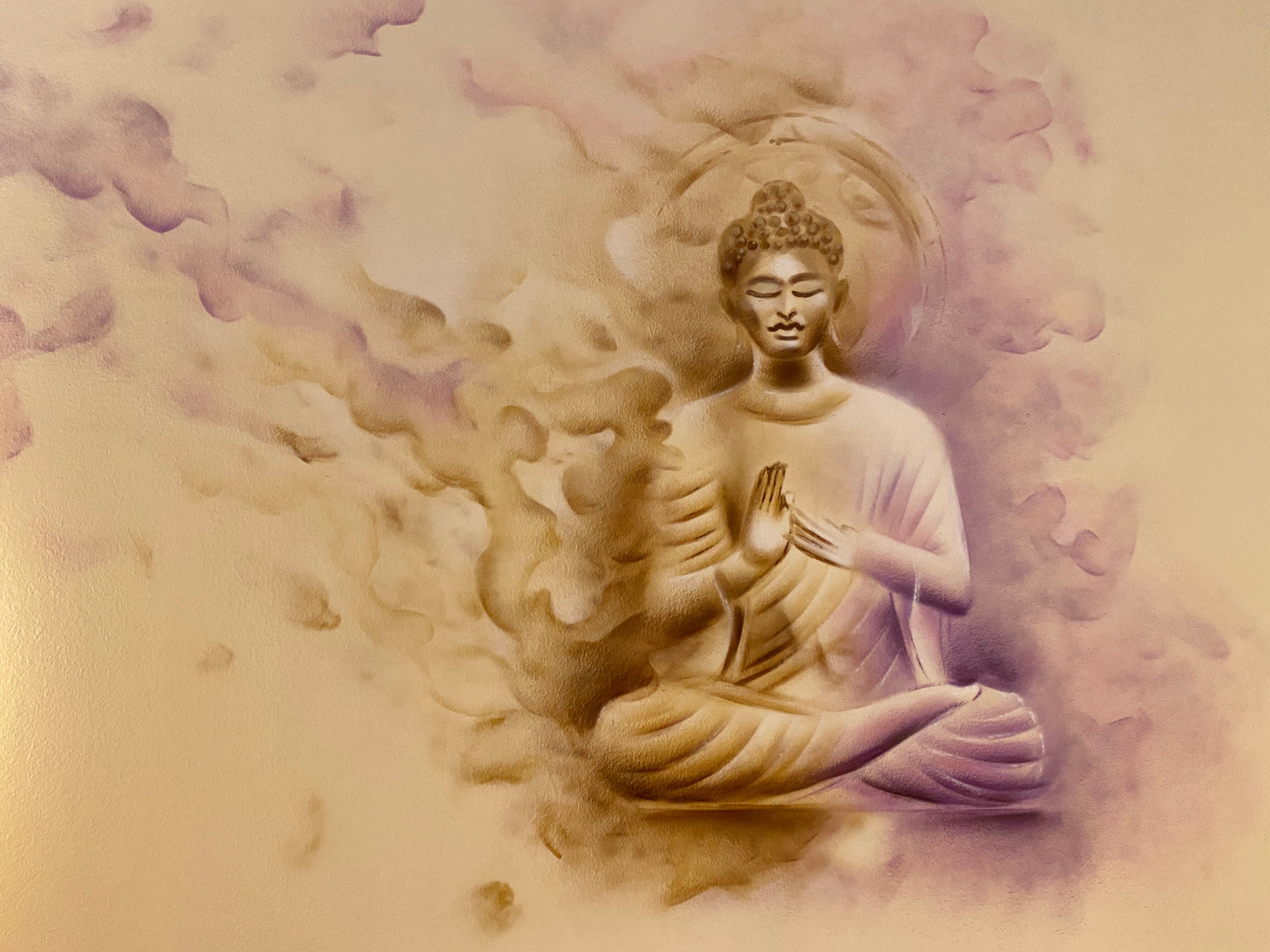 unsere Buddha-Wand