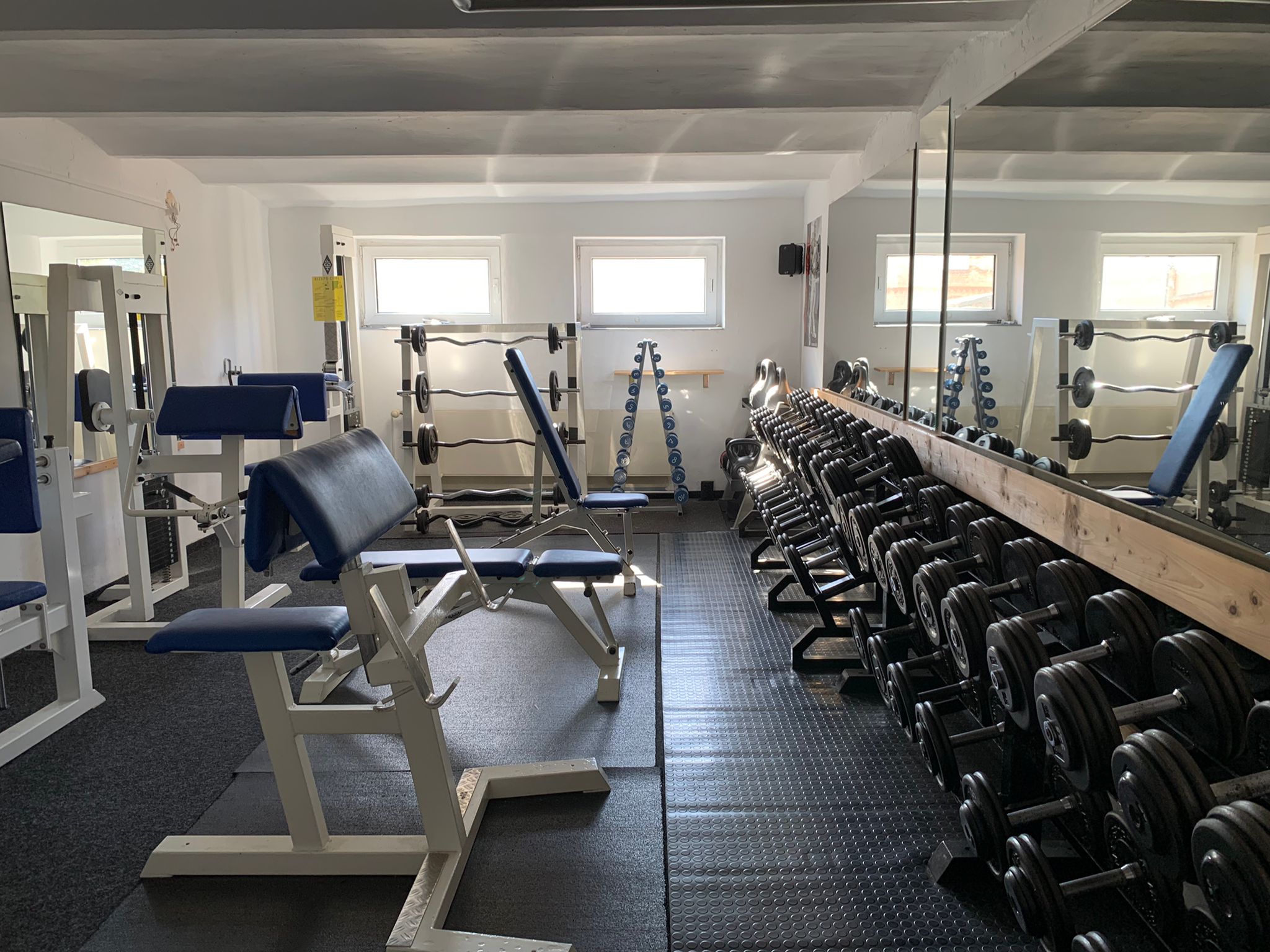 Freihantelbereich bis 55kg KH