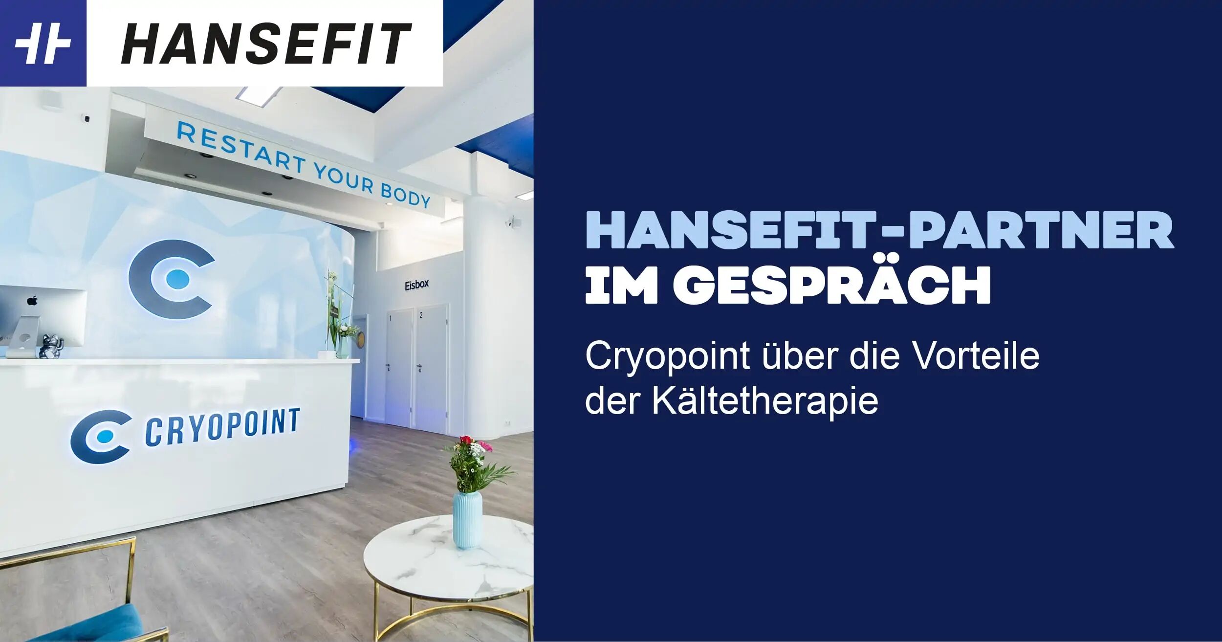 Cryopoint über die Vorteile der Kältetherapie: kalte Therapien und heiße Resultate