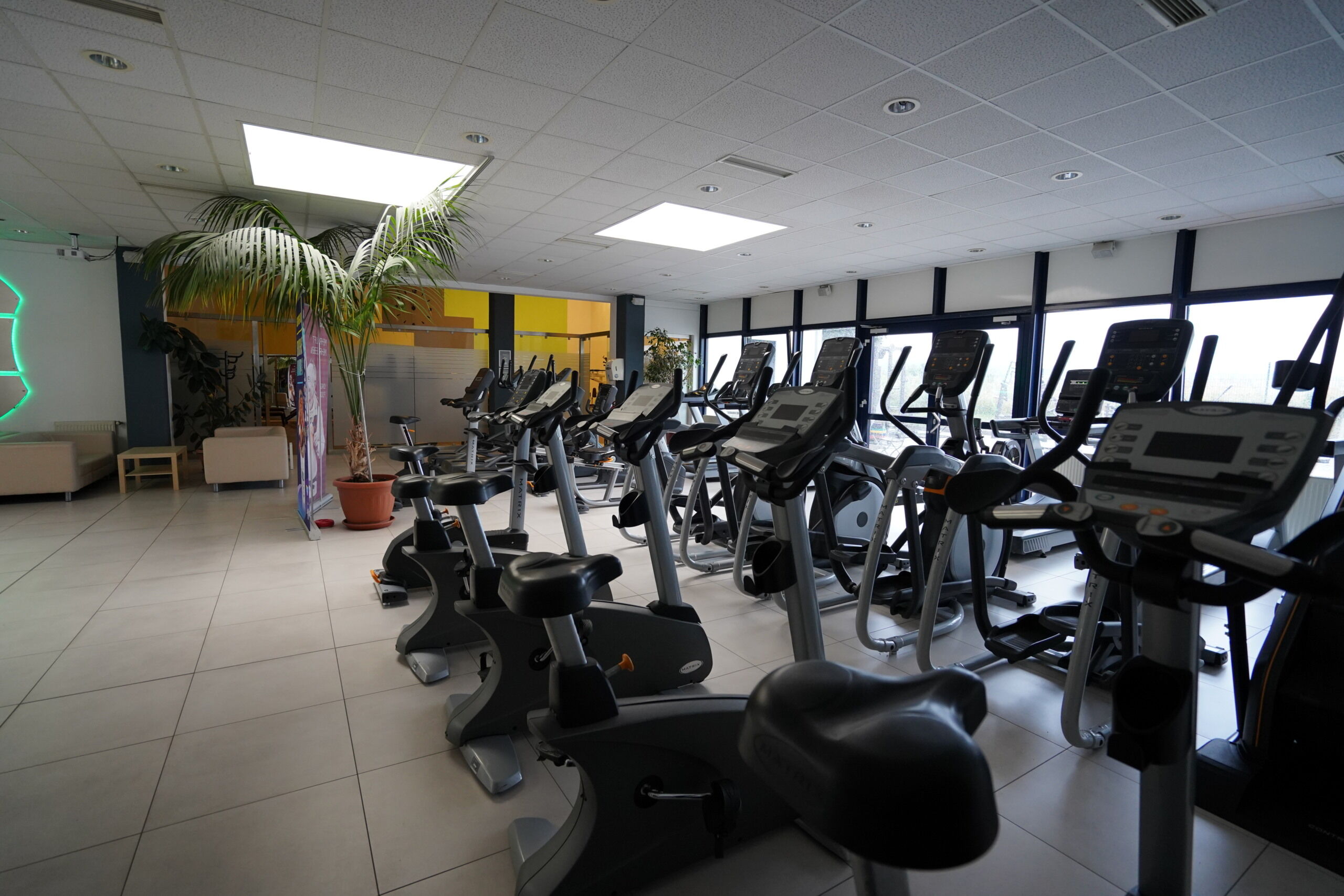 Gesundheitscenter Legefeld Innenraum Sportgeräte im Innenbereich vom Gesundheitscenter Legefeld.