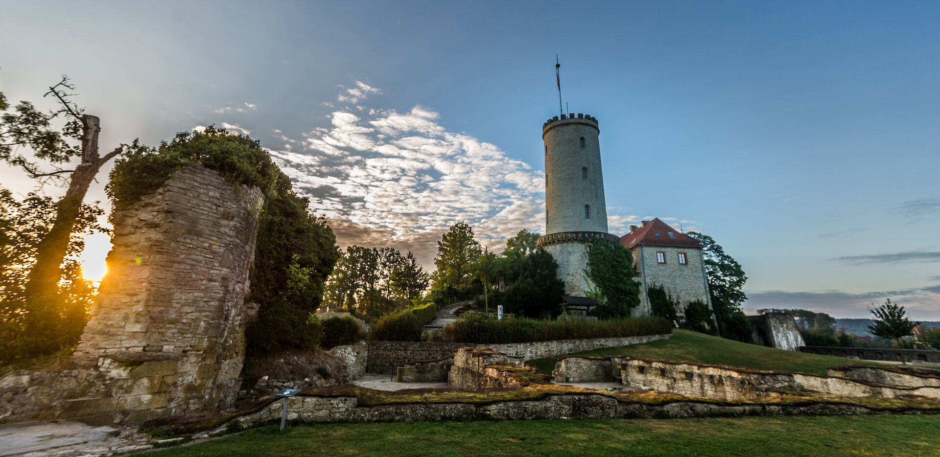 Panoramaaufnahme Sparrenburg in Bielefeld