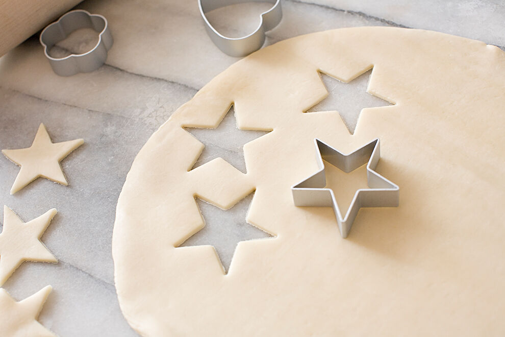 Keksteig und Ausstechformen