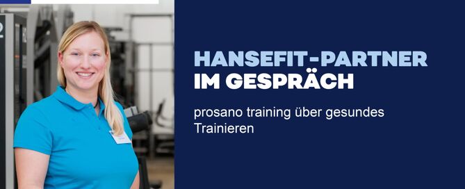 prosano training über gesundes Trainieren