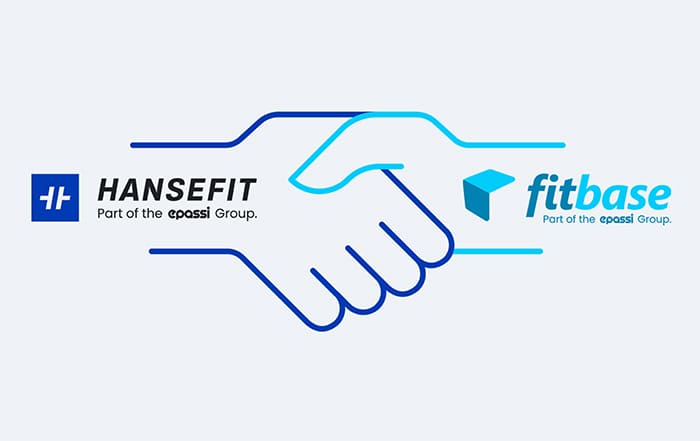 Verschmelzung Hansefit und Fitbase: eine grafik von zwei Händen die sich schütteln.