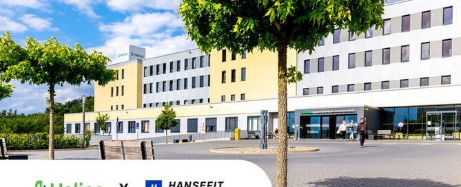 Außengelände der Helios Klinikum