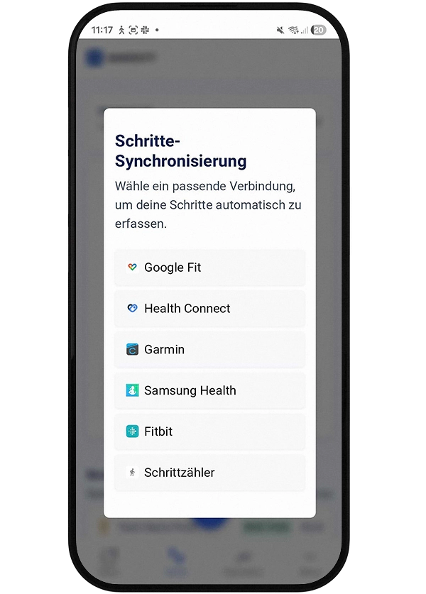 Screenshot von einem Android Handy