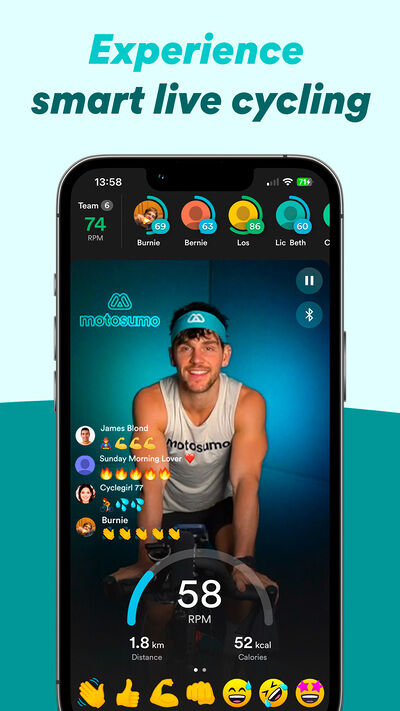 motosumo-4 Abbildung einer Live-Session in der Motosumo App