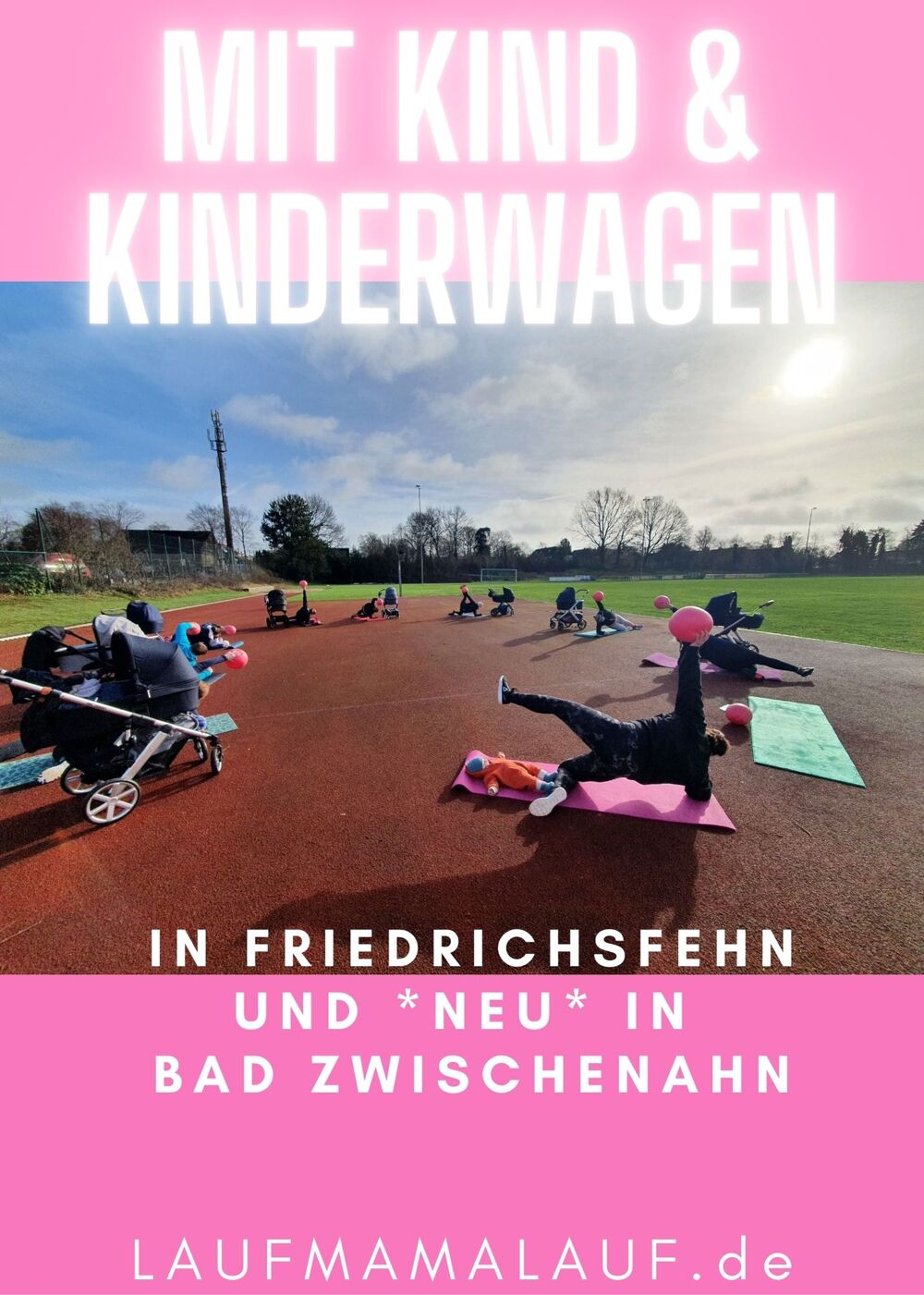 Sport mit Baby in Kinderwagen/Trage - 2 Locations