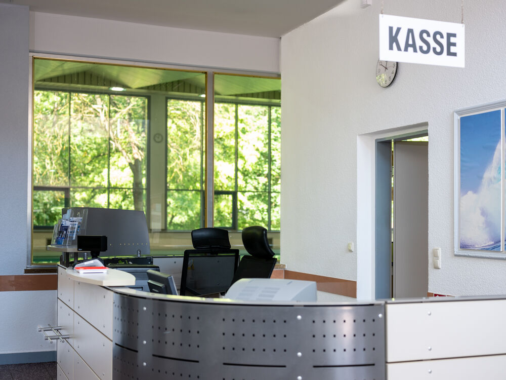 Kasse und Information