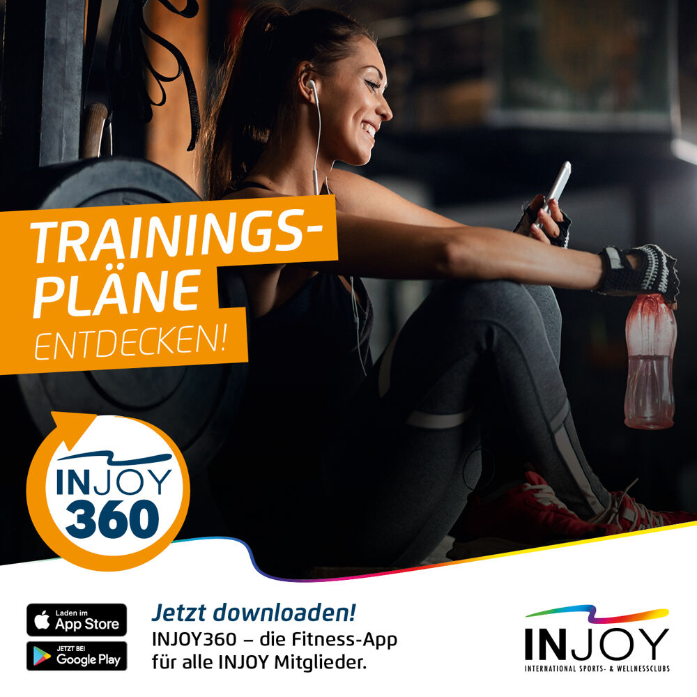 INJOY-App Trainingsprogramm immer dabei