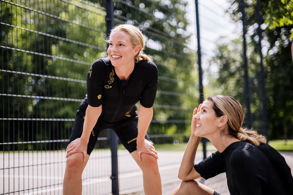 Das Training ist auch draußen möglich. 