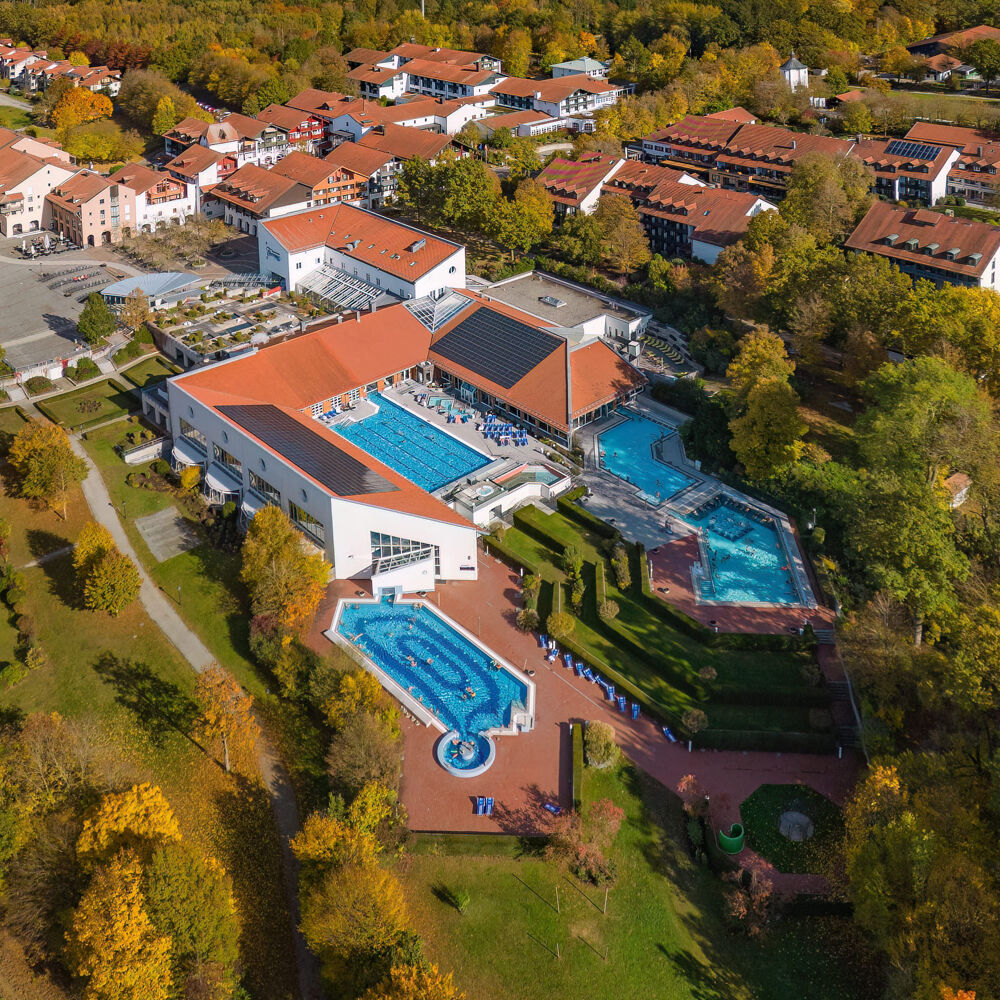 Die Wohlfühl-Therme von oben