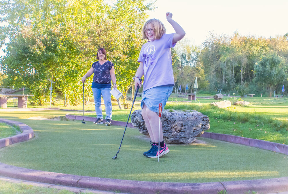 Minigolf auf Kunstrasen