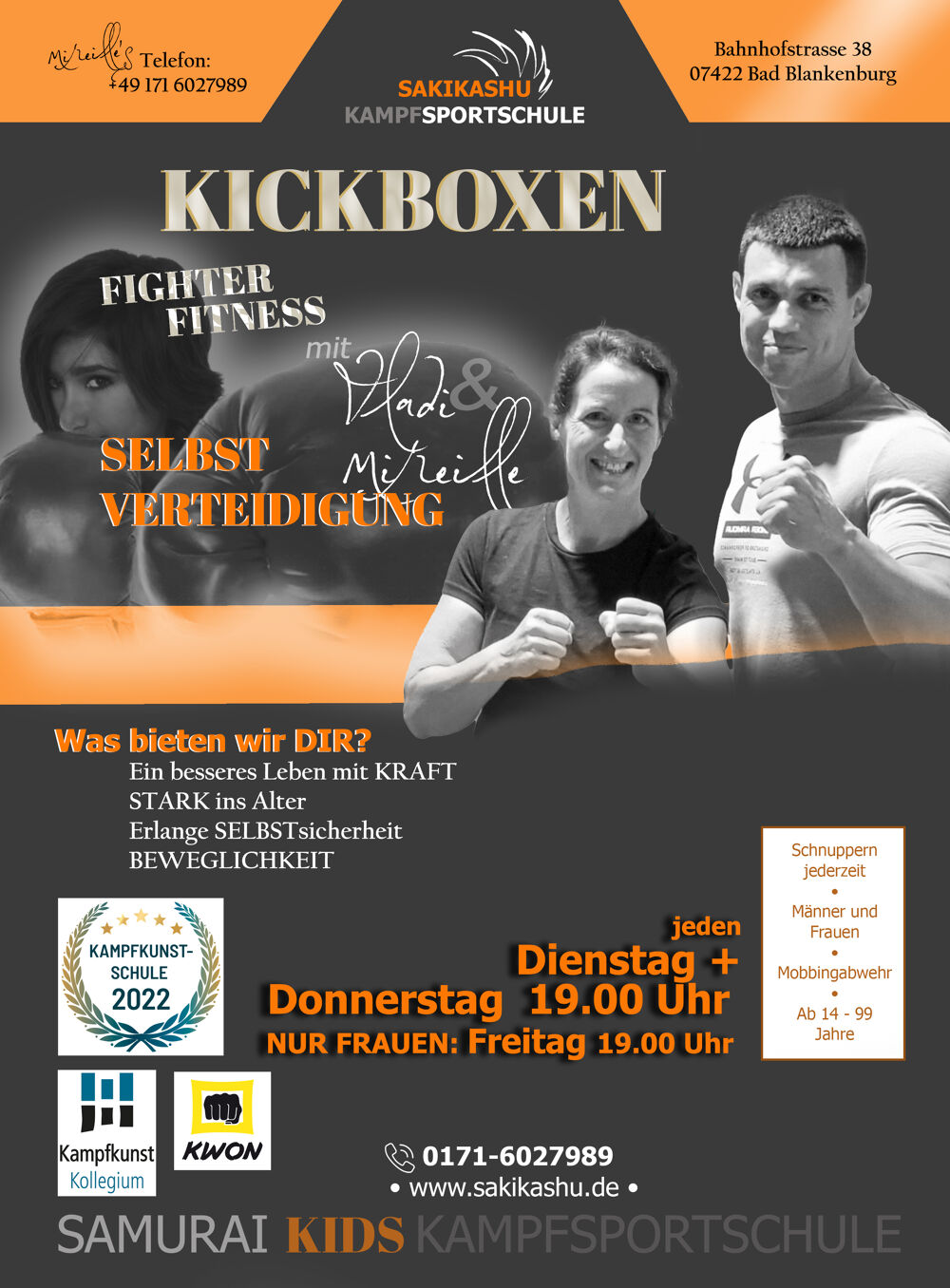 Anfänger und Fortgeschrittene Kickboxtraining und Fighter Fitness