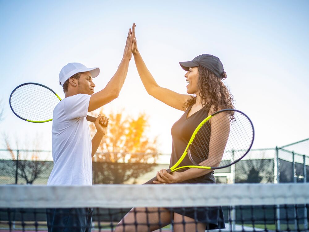 Zahlreiche Tenniskurse