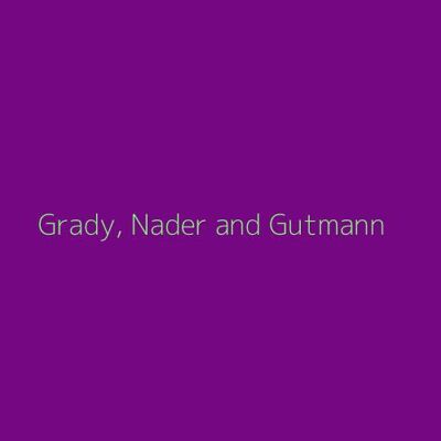 Grady, Nader and Gutmann