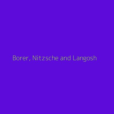 Borer, Nitzsche and Langosh