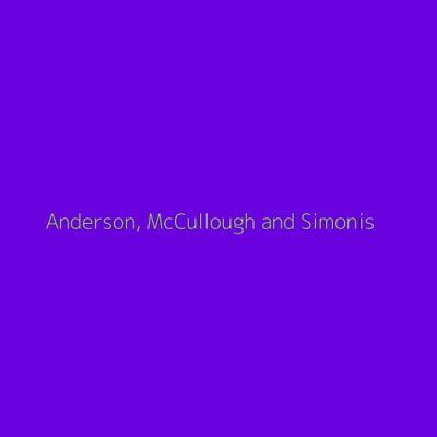 Anderson, McCullough and Simonis