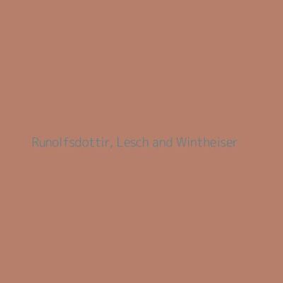 Runolfsdottir, Lesch and Wintheiser