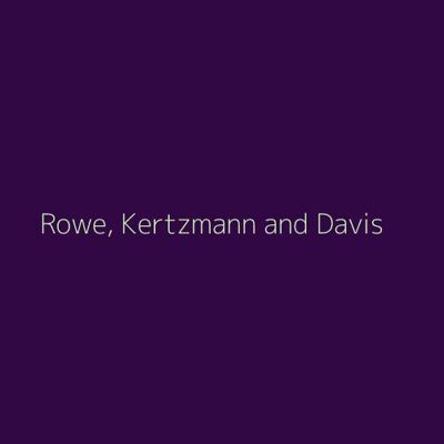 Rowe, Kertzmann and Davis