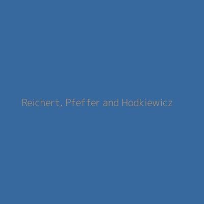 Reichert, Pfeffer and Hodkiewicz