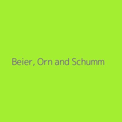 Beier, Orn and Schumm