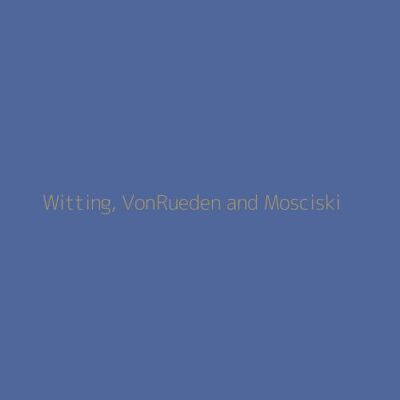 Witting, VonRueden and Mosciski