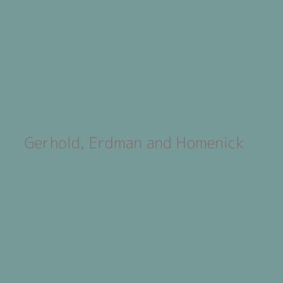 Gerhold, Erdman and Homenick