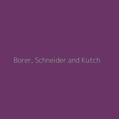 Borer, Schneider and Kutch