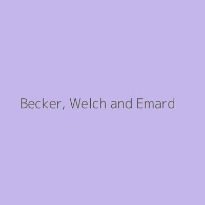 Becker, Welch and Emard