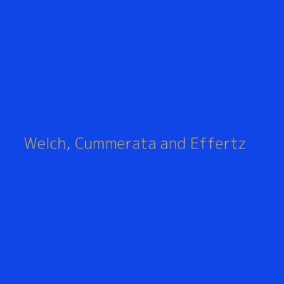 Welch, Cummerata and Effertz