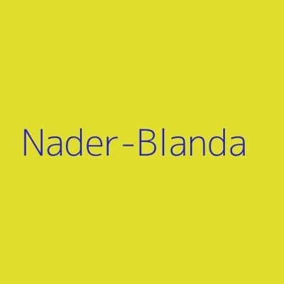 Nader-Blanda