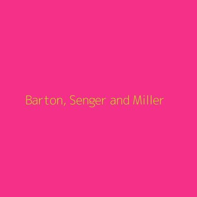 Barton, Senger and Miller