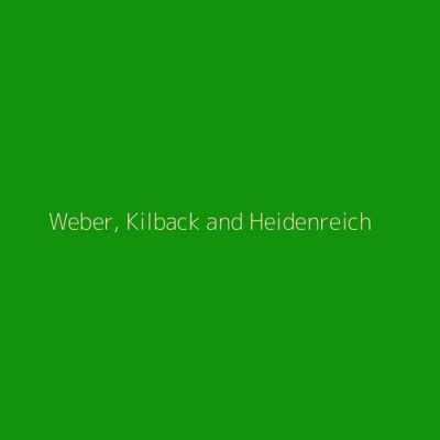 Weber, Kilback and Heidenreich