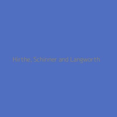 Hirthe, Schinner and Langworth