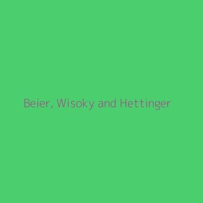 Beier, Wisoky and Hettinger