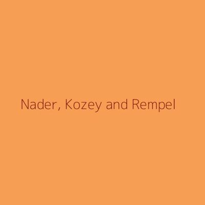 Nader, Kozey and Rempel