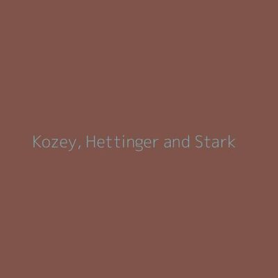 Kozey, Hettinger and Stark