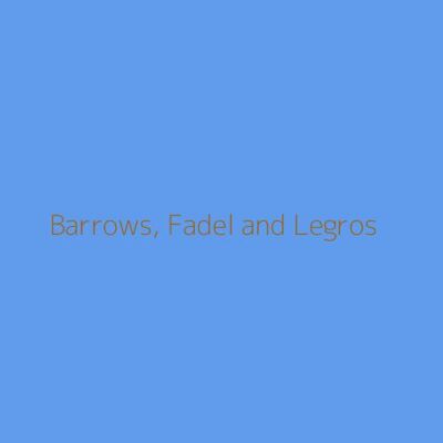 Barrows, Fadel and Legros