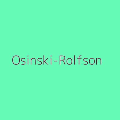 Osinski-Rolfson