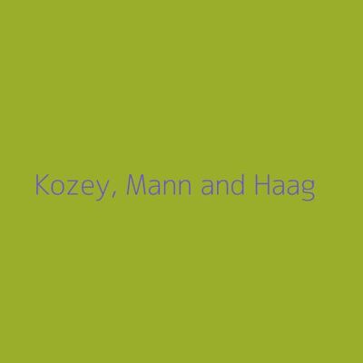 Kozey, Mann and Haag