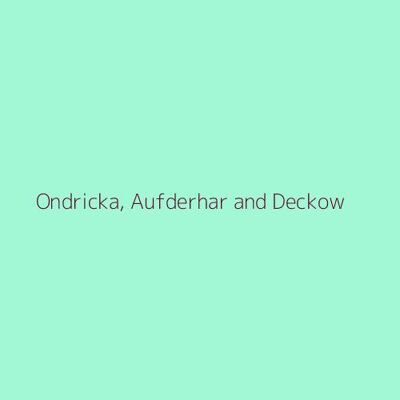 Ondricka, Aufderhar and Deckow