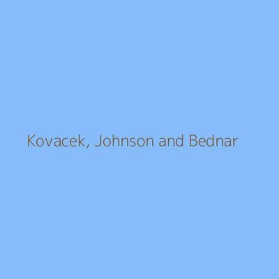 Kovacek, Johnson and Bednar