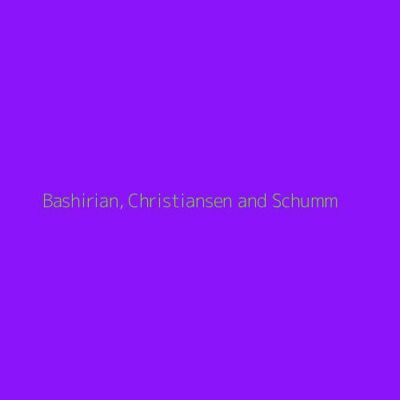 Bashirian, Christiansen and Schumm